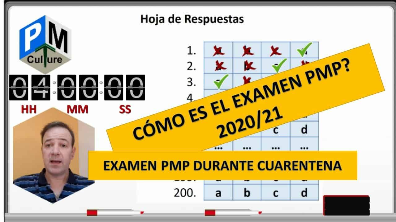cómo es el examen PMP